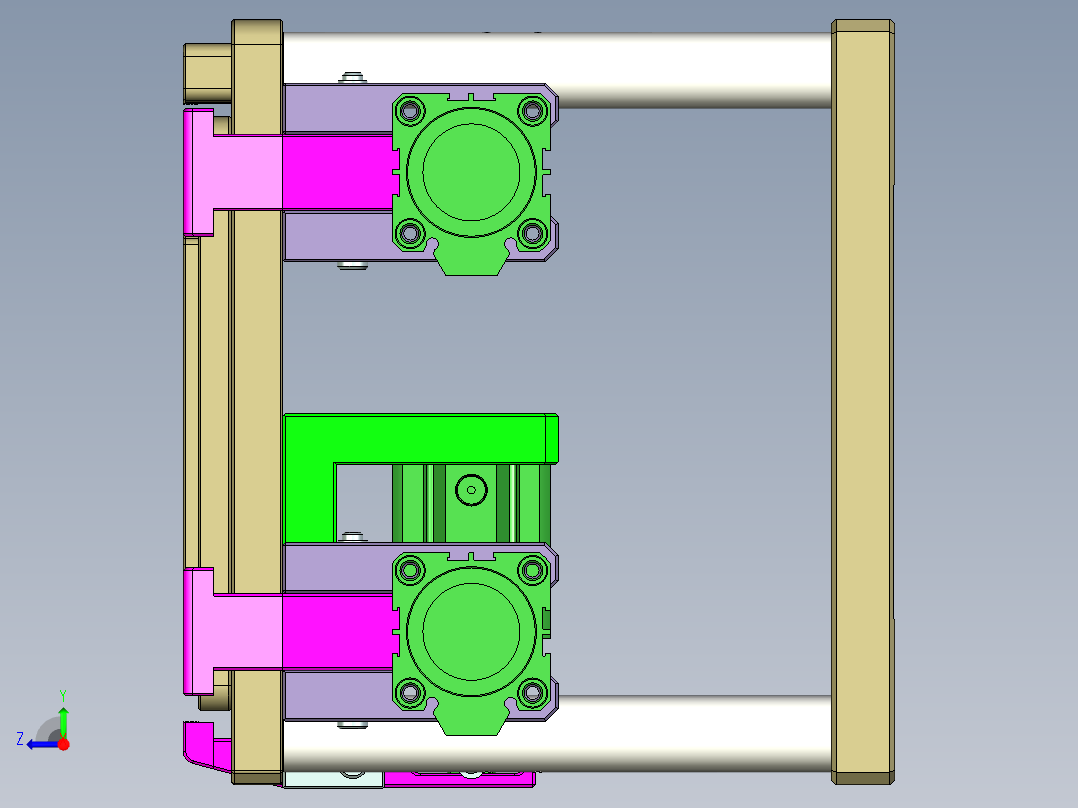 REACHER-C笔记本CNC工装夹具三维模型-CNC1-0912右视图