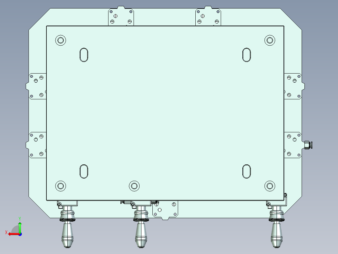 MCLG-C-cnc3笔记本CNC工装夹具三维模型后视图