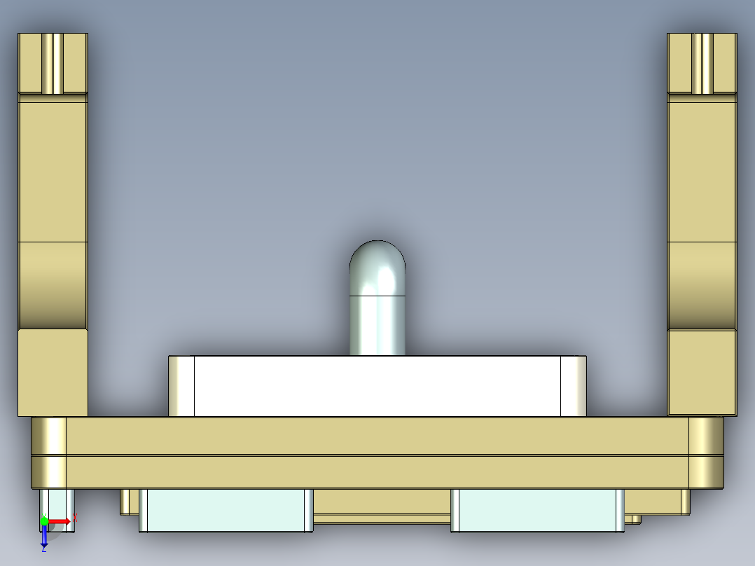 N500-COVER-笔记本CNC工装夹具三维模型CNC5俯视图
