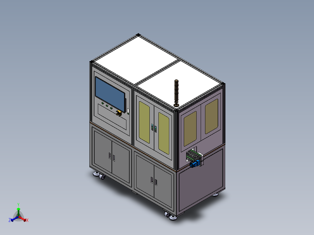 滤芯吸头自动检测设备sw17可编辑正等轴测图