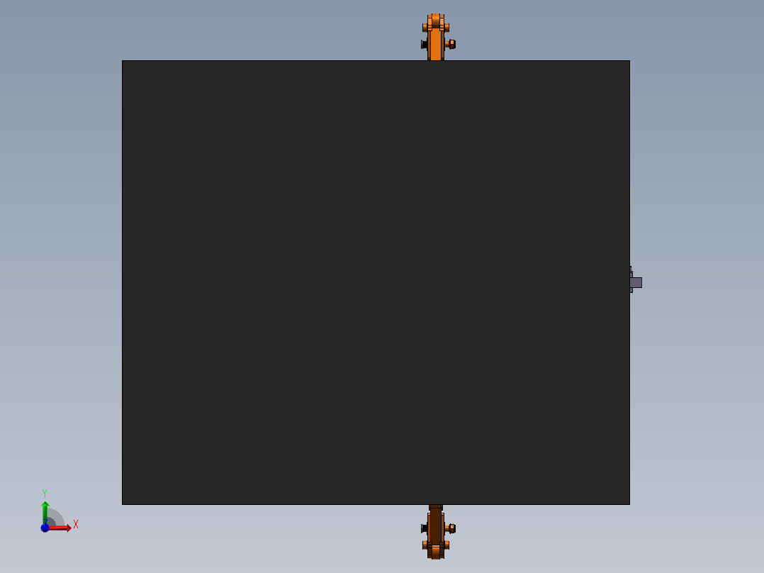 1箱体焊接夹具前视图