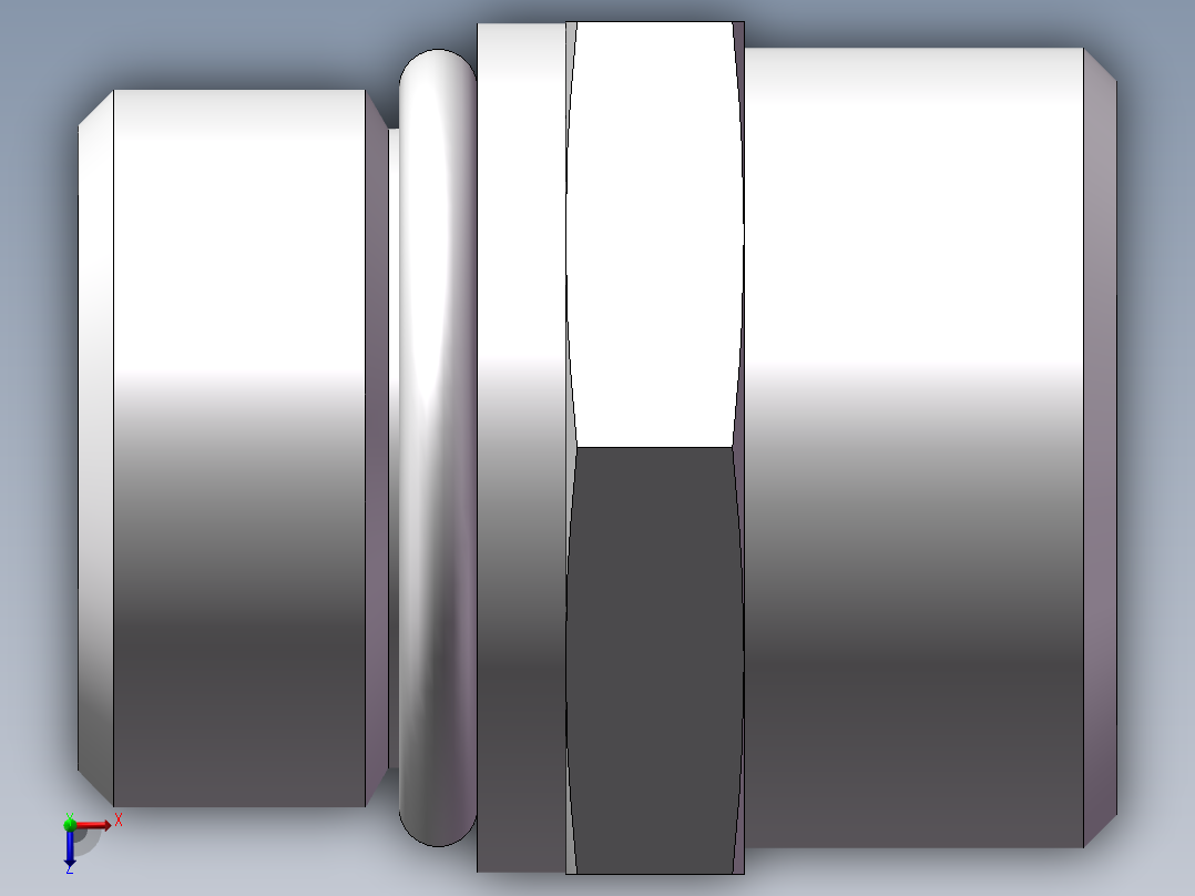 美制O圈密封接头、1CO-30-12俯视图