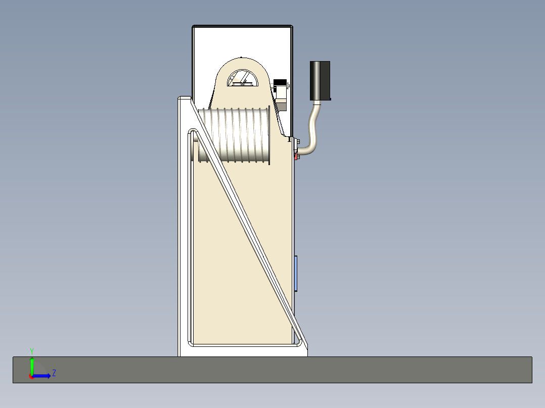 B2004621-线材弯曲机左视图