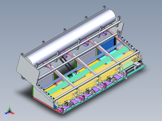 WEB700 纺织经纱整经机正等轴测缩略图