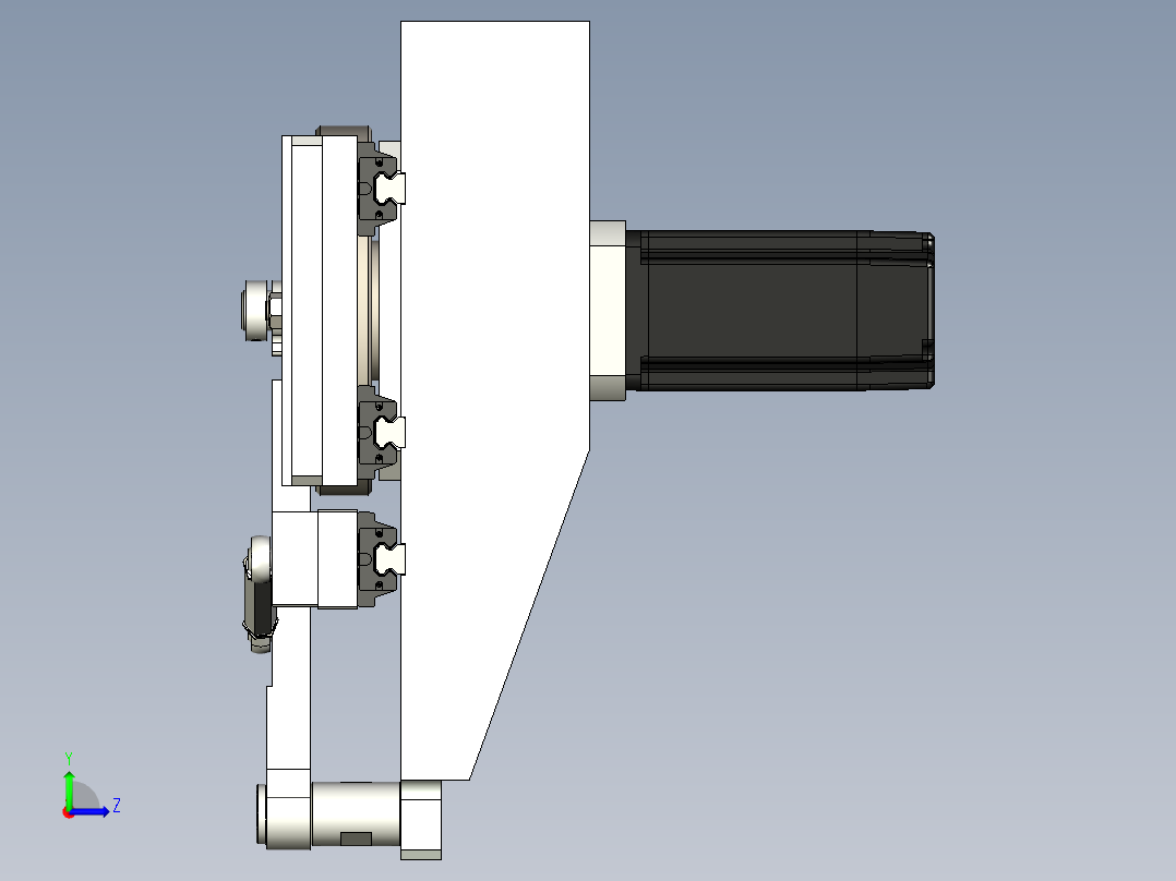 凸轮连杆机构左视图