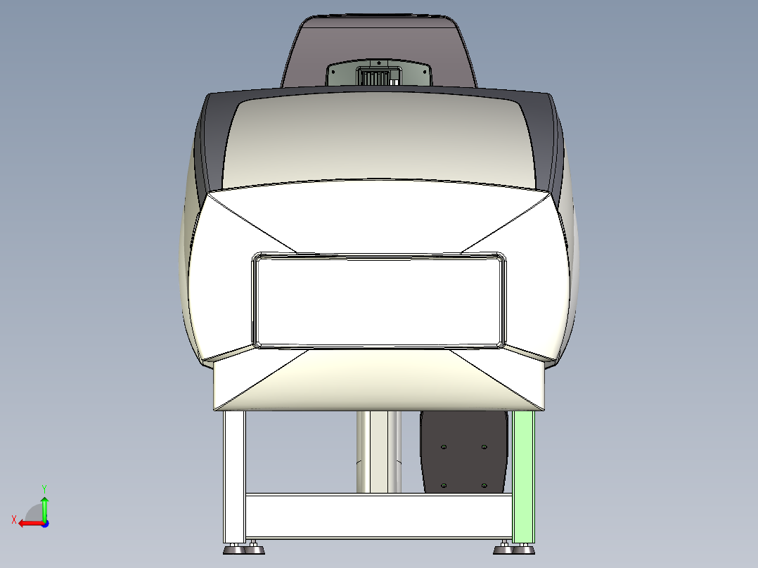 B2004455-螺旋训练器外壳 - 方尖碑后视图
