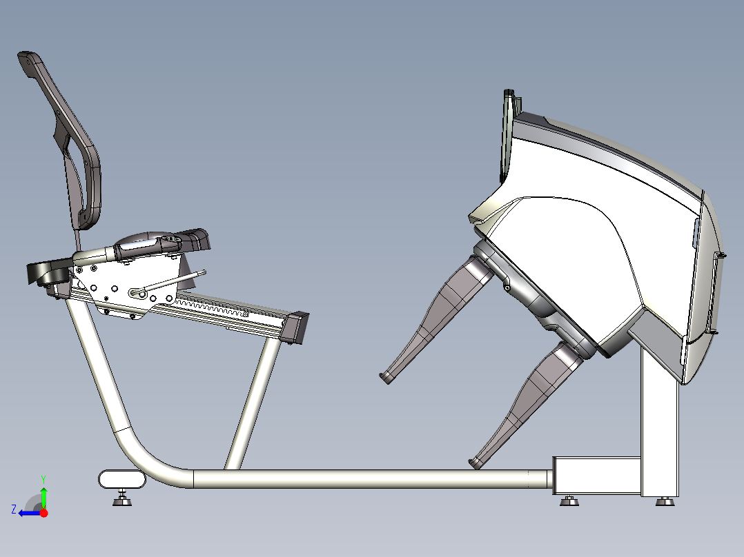 B2004455-螺旋训练器外壳 - 方尖碑右视图
