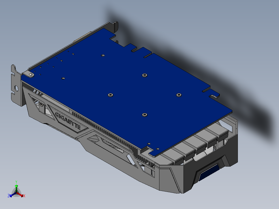 显卡(5)正等轴测图