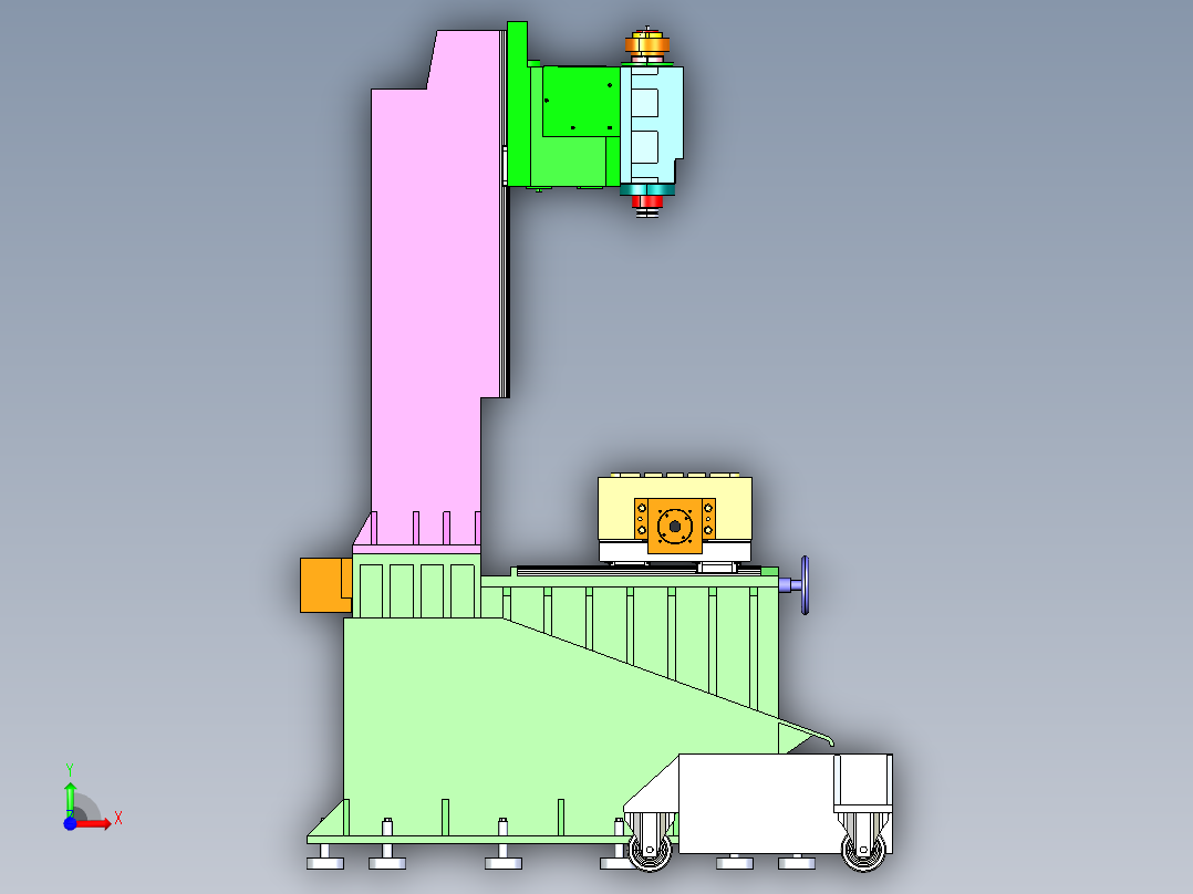 B3004012-铣床前视图