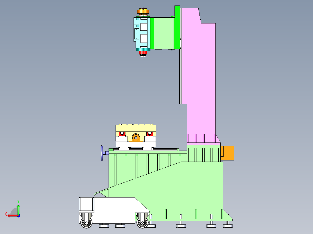 B3004012-铣床后视图