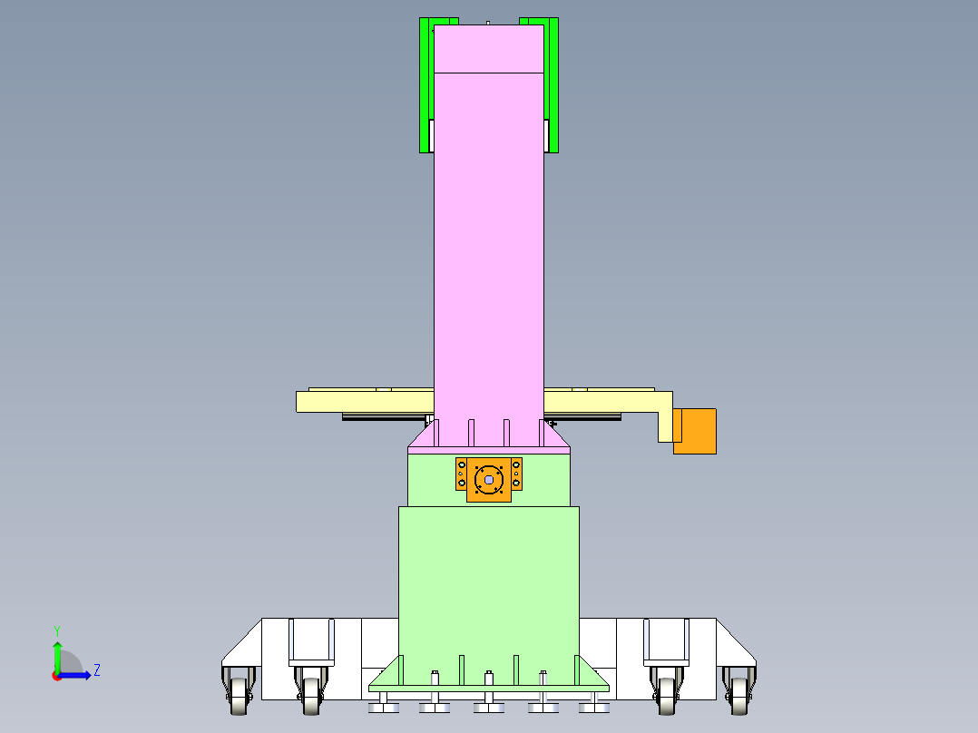 B3004012-铣床左视图