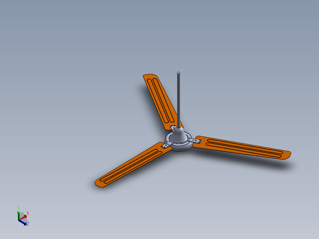 风扇(21)正等轴测图