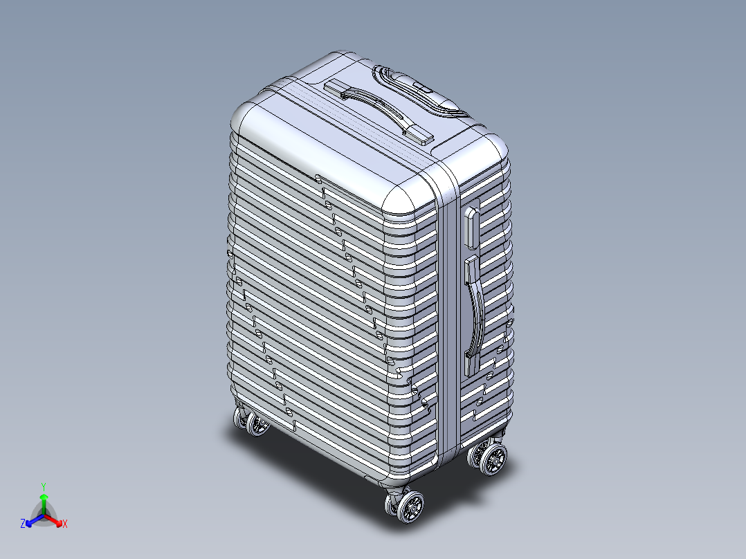 24寸拉杆箱模型