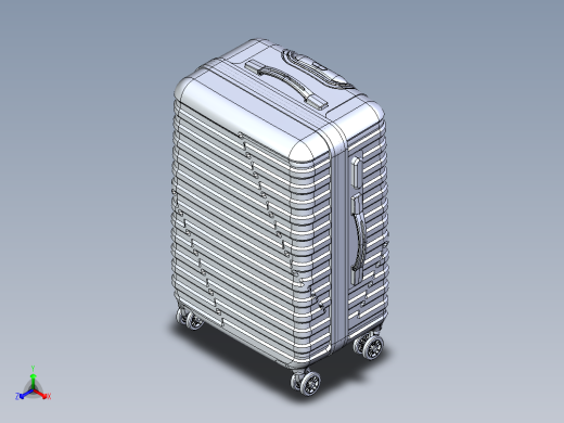 24寸拉杆箱模型