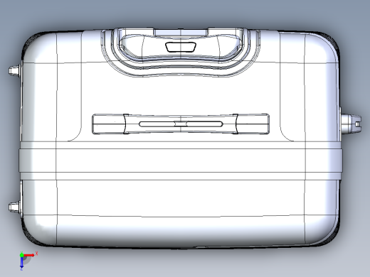 24寸拉杆箱模型俯视缩略图