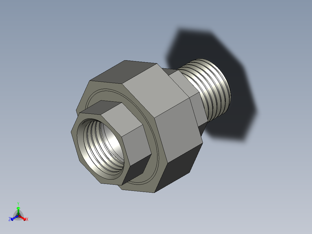螺纹管活接-等径内外丝直通 DN15
