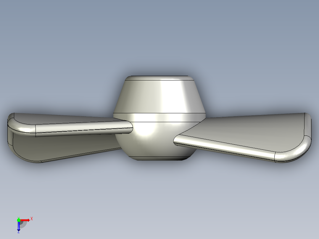 Arduino直流电机螺旋桨 (1)俯视图