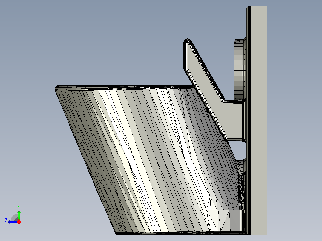 淋浴喷头支架右视图