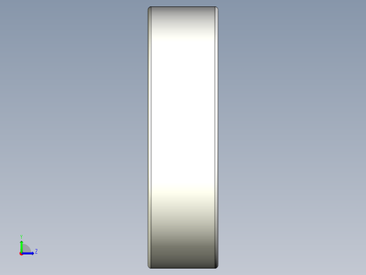 完整的公制600微型系列，双屏蔽轴承库SolidWorks和Step模型左视缩略图