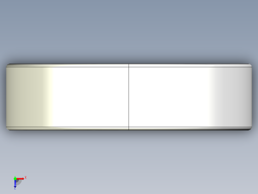 完整的公制600微型系列，双屏蔽轴承库SolidWorks和Step模型俯视缩略图