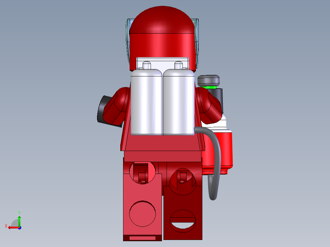 消防员乐高后视图