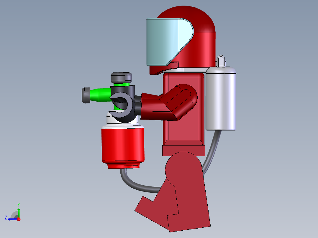 消防员乐高右视图