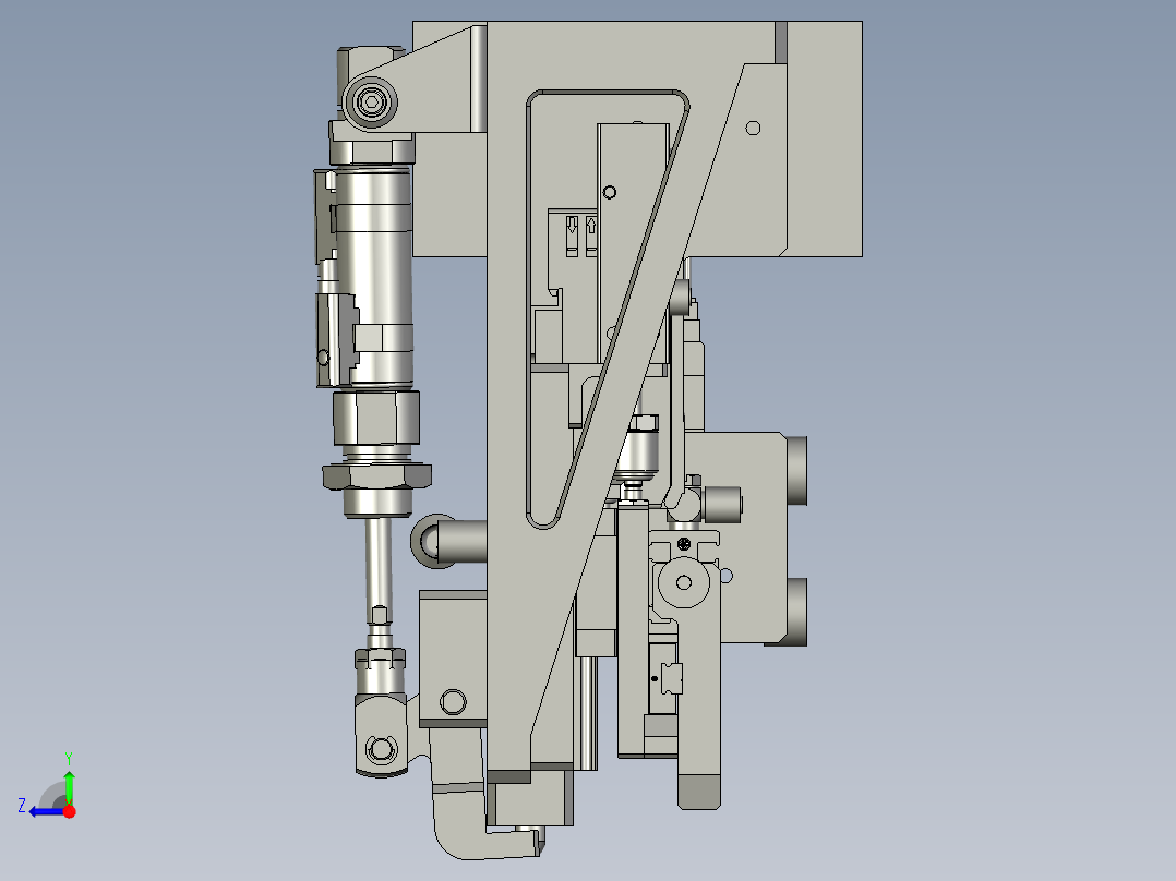 02-00-01夹膜机构右视图