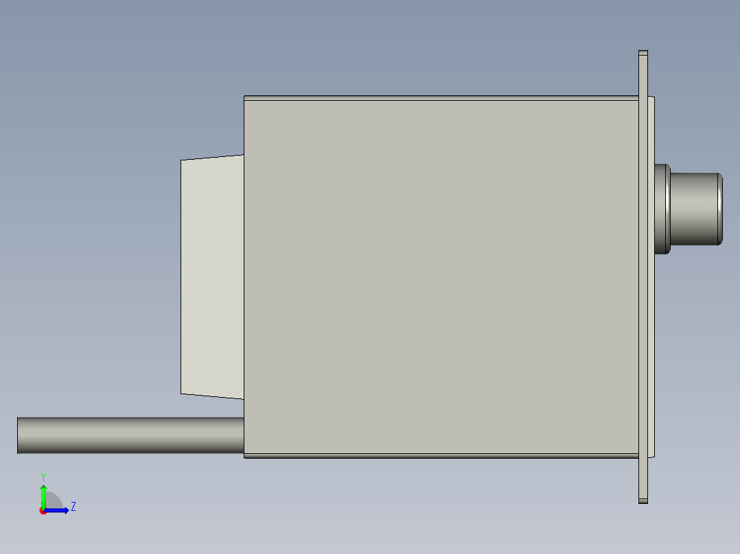 中大电机-调速器左视图