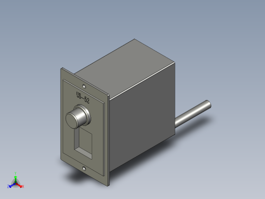 中大电机-调速器正等轴测缩略图