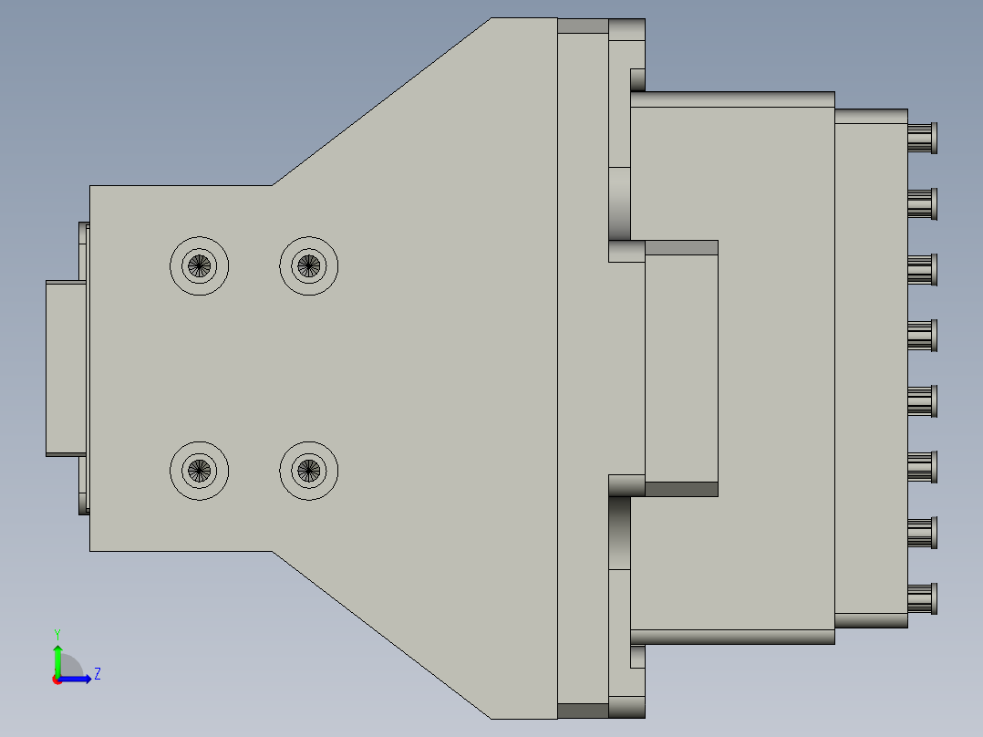 顶升2组件左视图