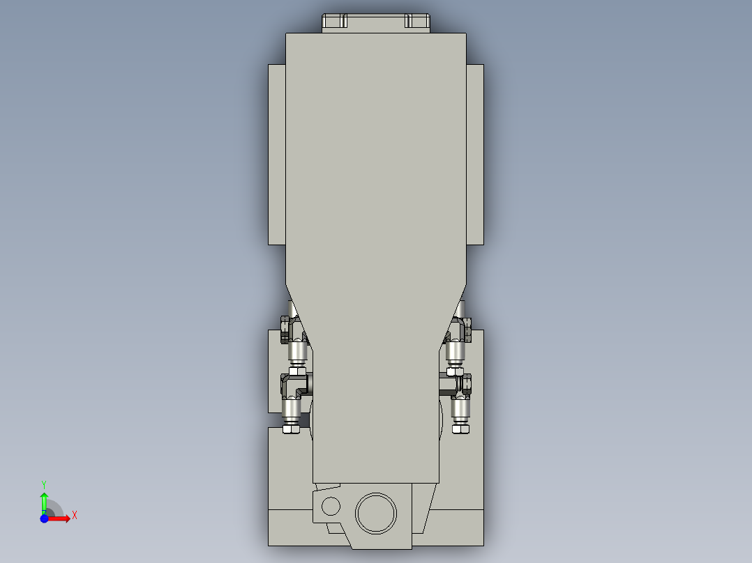 钻削主轴铰孔-移动前视图