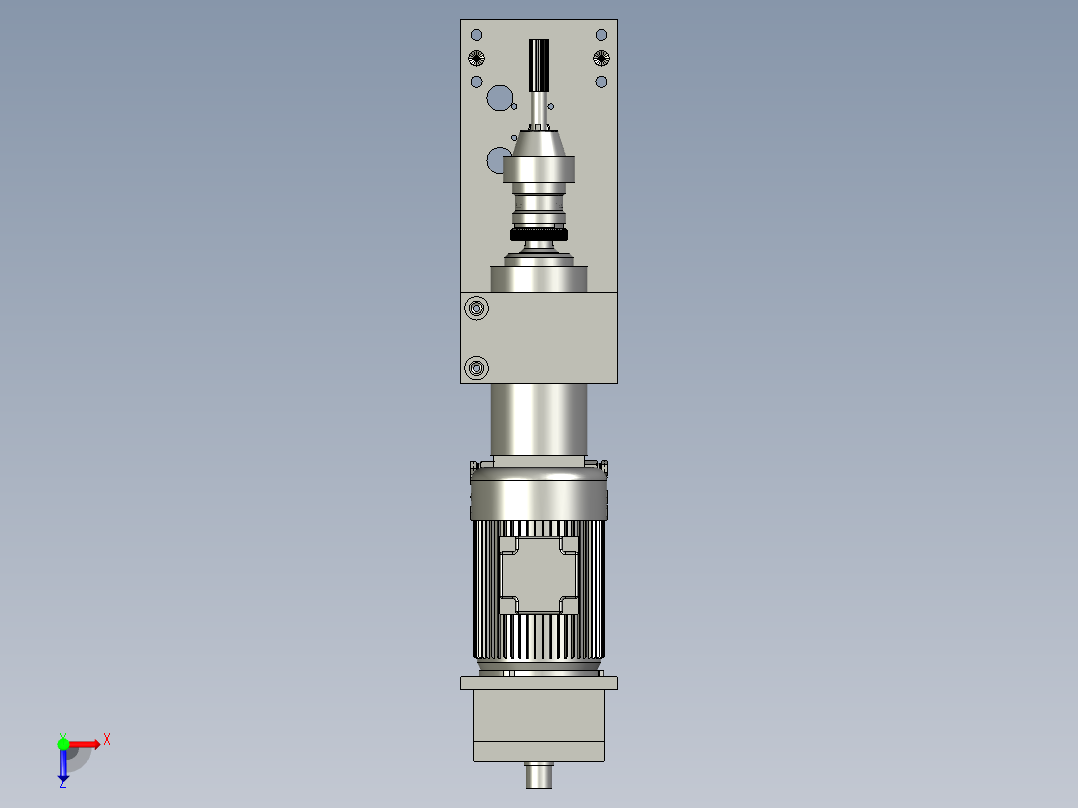 钻削主轴铰孔-移动俯视图