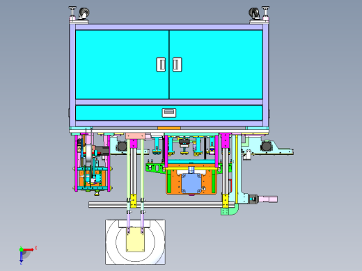 手机充电口總組立圖俯视缩略图