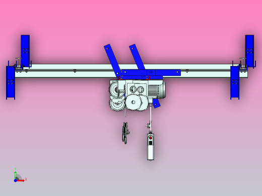 悬挂式起重机前视缩略图