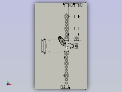 检测轴类直径尺寸合格的装置前视缩略图
