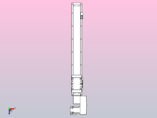 机器人皮带驱动直线轴TPA-GCB-80-P60-L500-QR-M20-N3俯视缩略图