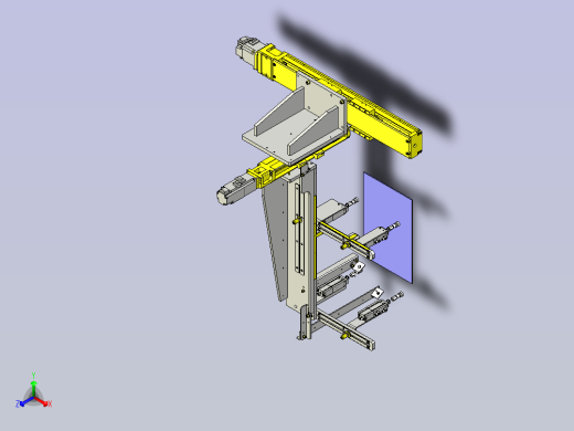 一款单轴驱动器转移3D模型