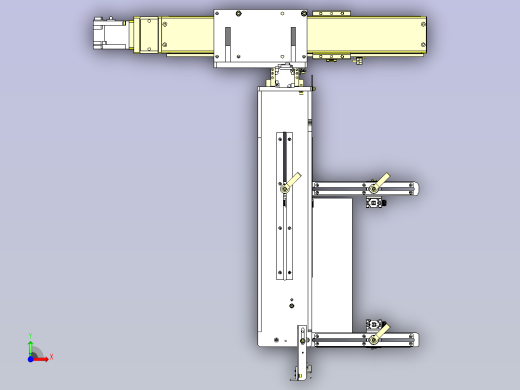 一款单轴驱动器转移3D模型前视缩略图