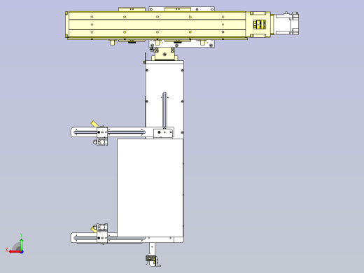 一款单轴驱动器转移3D模型后视缩略图