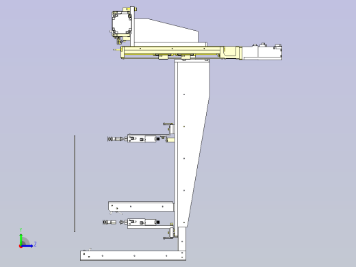 一款单轴驱动器转移3D模型左视缩略图
