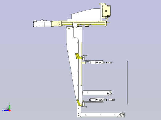 一款单轴驱动器转移3D模型右视缩略图