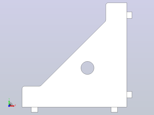 铝型材连接角码压铸角座HDCB-84040前视缩略图