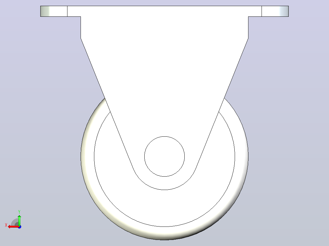 脚轮CKC01-D25-NA后视图