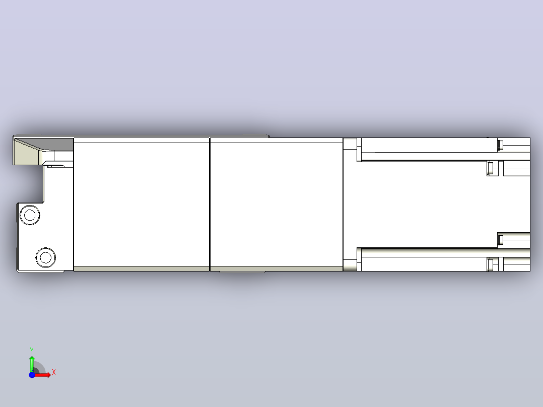 皮带直线轴双滑块型TPA-GCBS-150-P80-L650-DL-M75-N3前视图