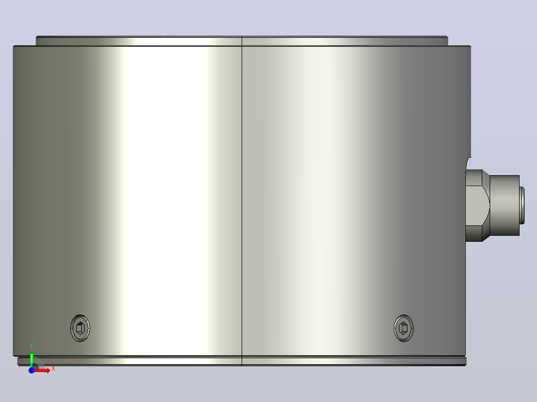 法兰式三轴力传感器 LCM3D-A前视图