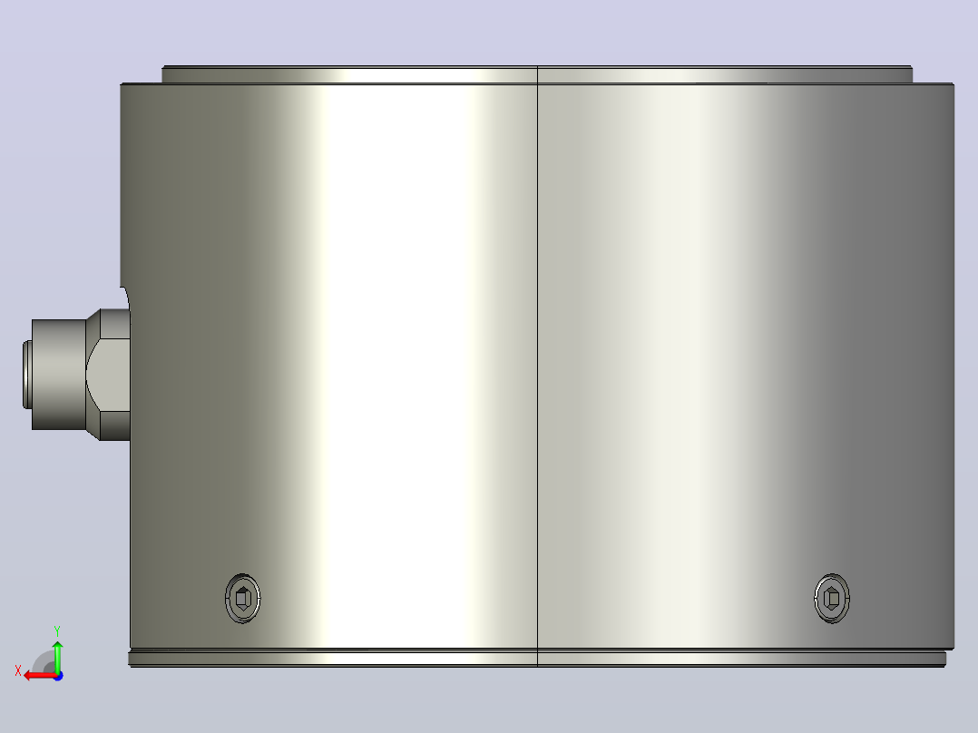 法兰式三轴力传感器 LCM3D-A后视图