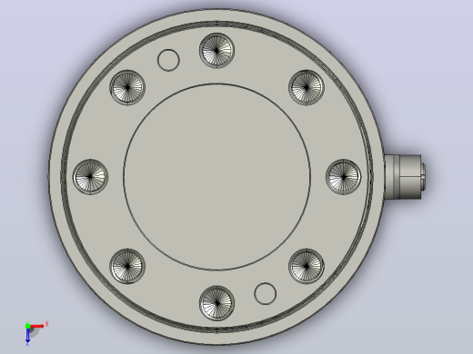 法兰式三轴力传感器 LCM3D-A俯视缩略图