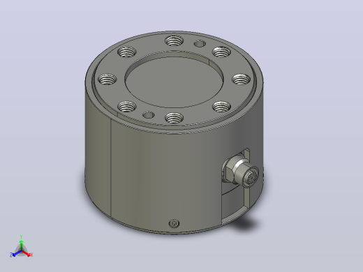 法兰式三轴力传感器 LCM3D-A正等轴测缩略图