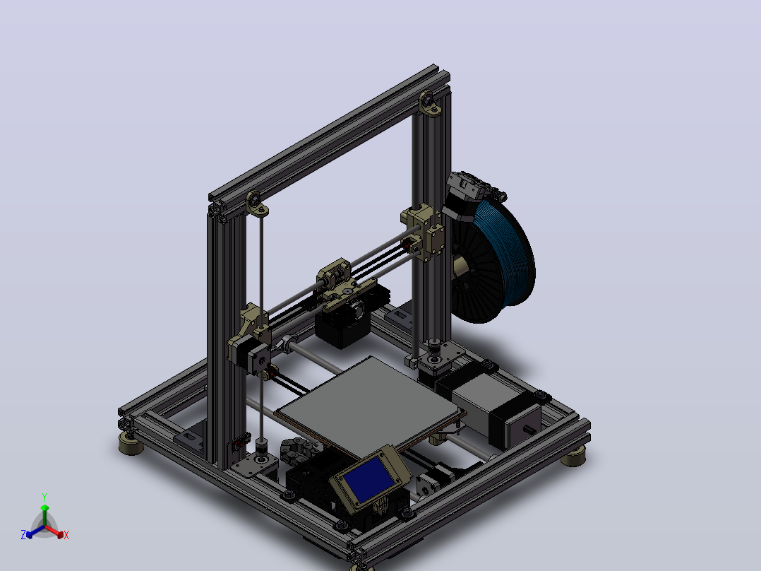 Zlepek 2.0 -3d打印机主视图