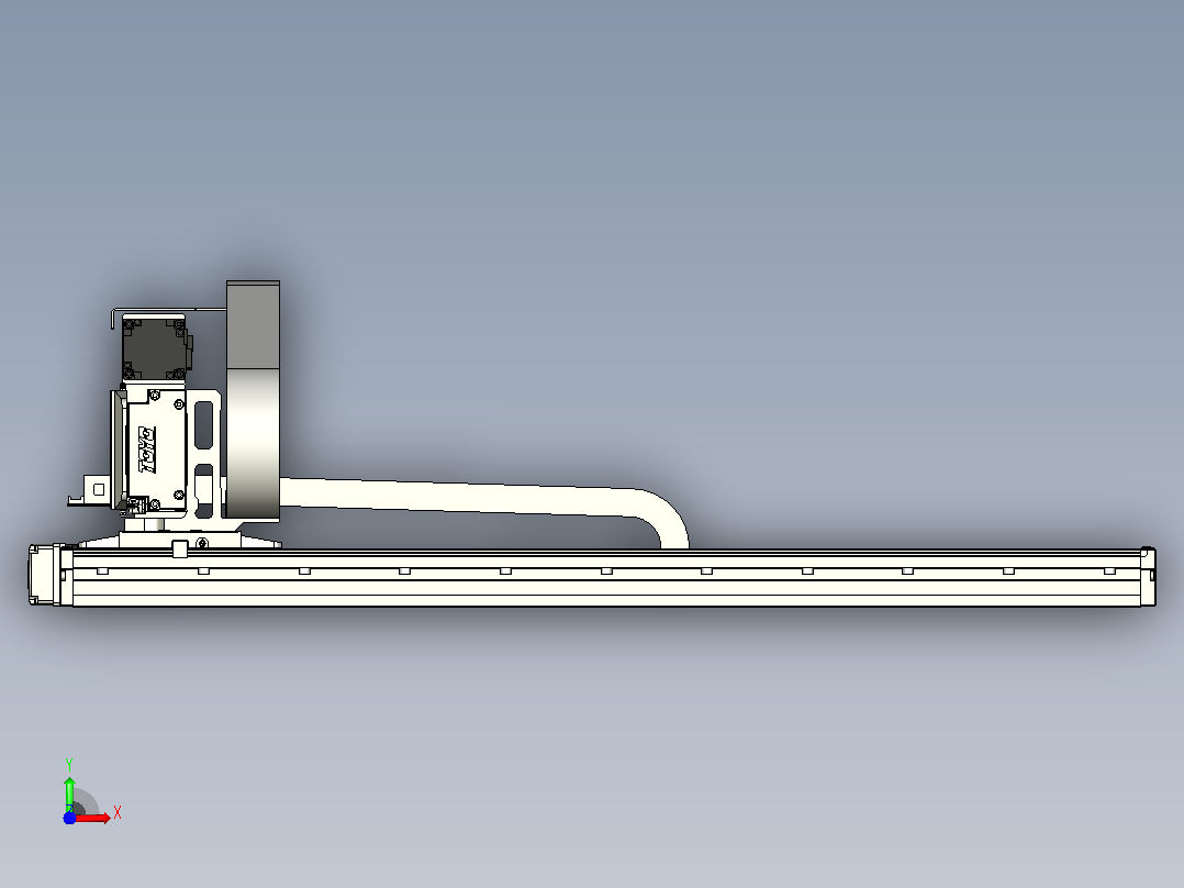 XYGT440-A4-A-850-400-M-C-001负载3-57KG 丝杆模组 XY悬臂组合 XYGT440-A4 替换台湾TOYO东佑达滑台直线模组前视图